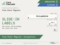 Food Chain Magnate Occupations labels for Card Cascade