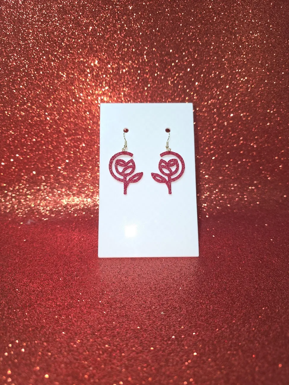 Minimal Flower v2 earrings view 2