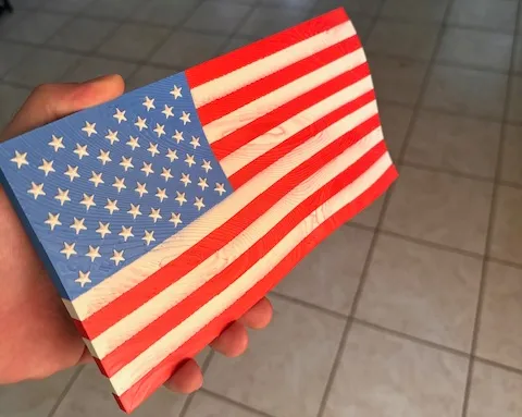 US Flying Flag
