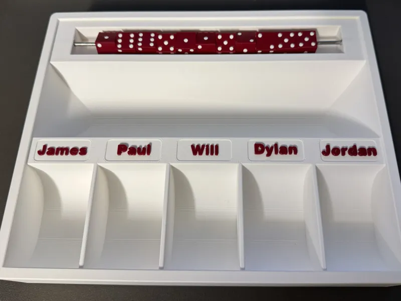 Bowling Quarters Game Board