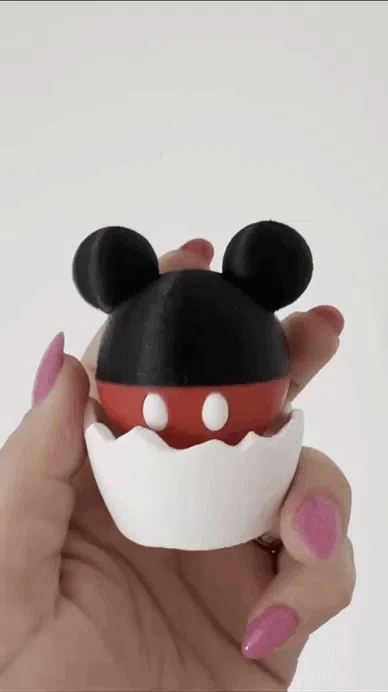 Mickey and egg fidget clicker