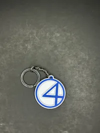 Classic Fantastic Four keychain (Solid Base)