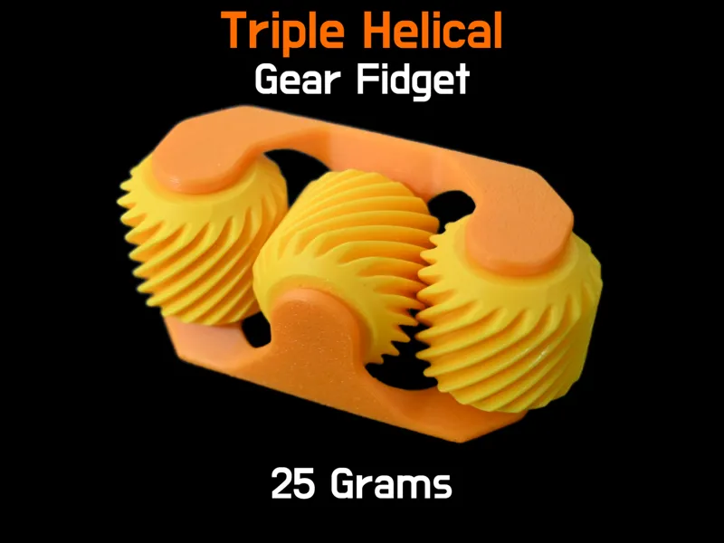 Triple Helical Gear Fidget