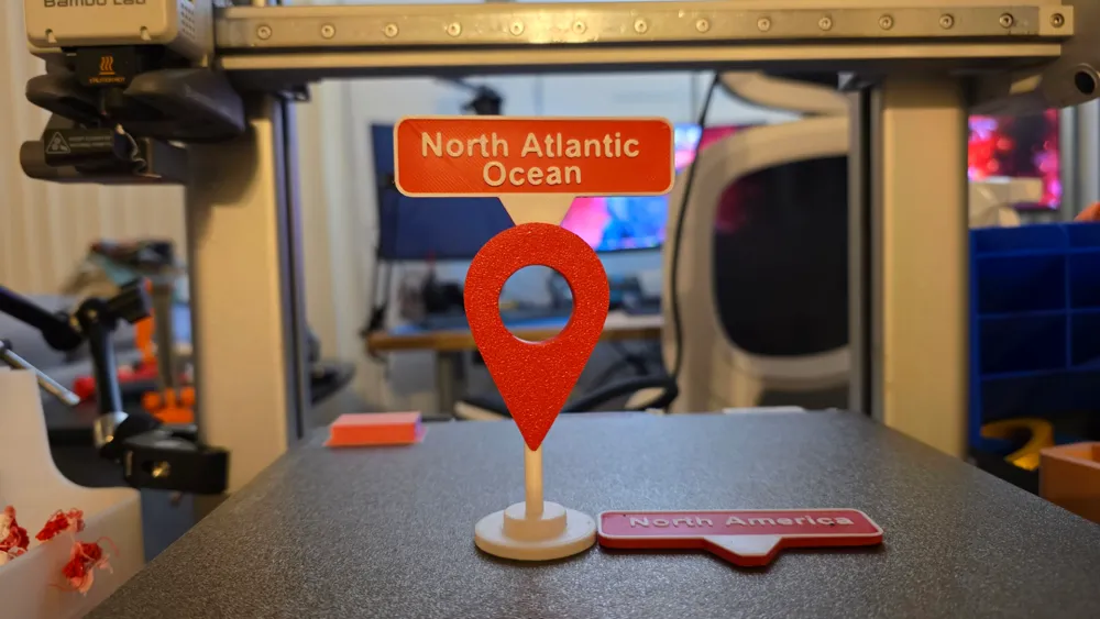 Pin Address On Map Map Pin Labeler with Customizable Text by cyberjo50 - MakerWorld