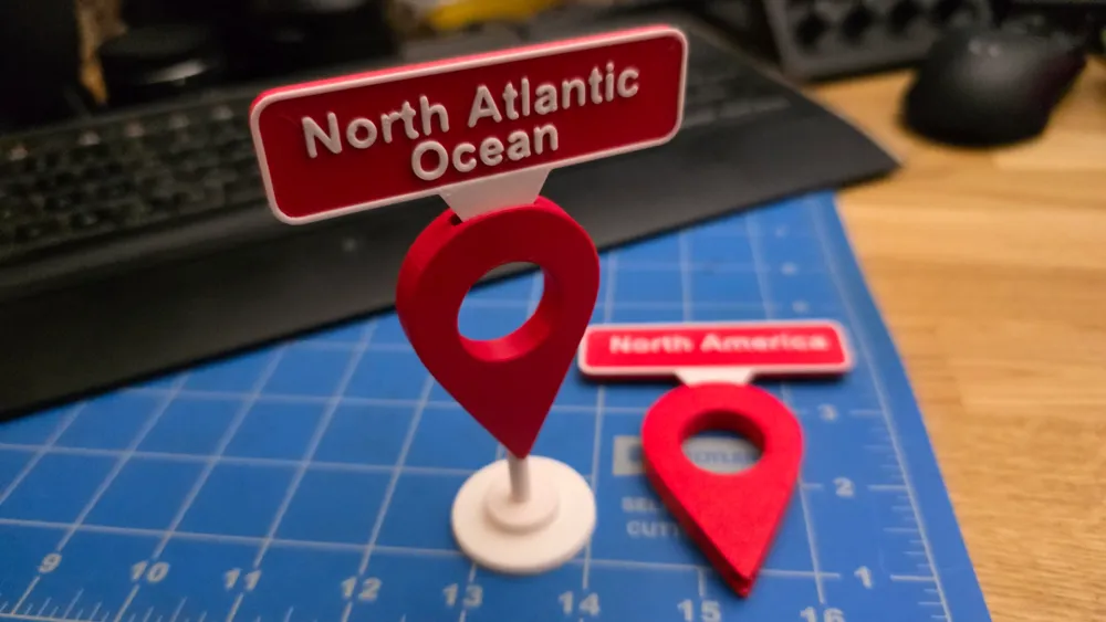 Map Pin Labeler with Customizable Text by cyberjo50 - MakerWorld