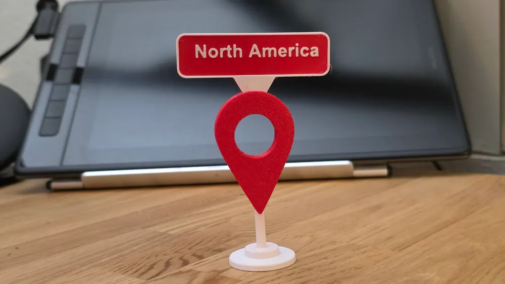 Pin Address On Map Map Pin Labeler with Customizable Text by cyberjo50 - MakerWorld