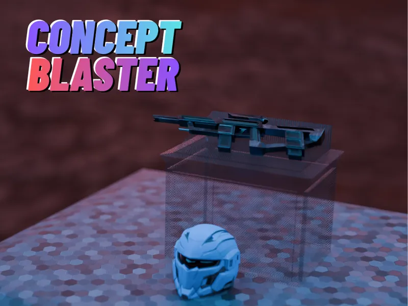 Concept Blaster – Futuristic Display Model