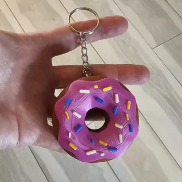 Accesorio para sujetar ligas de cabello: Donut Hair Tie Holder Keychain — vista de referencia 4