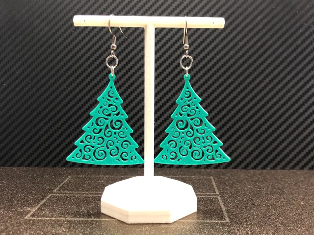 Christmas tree earrings no AMS