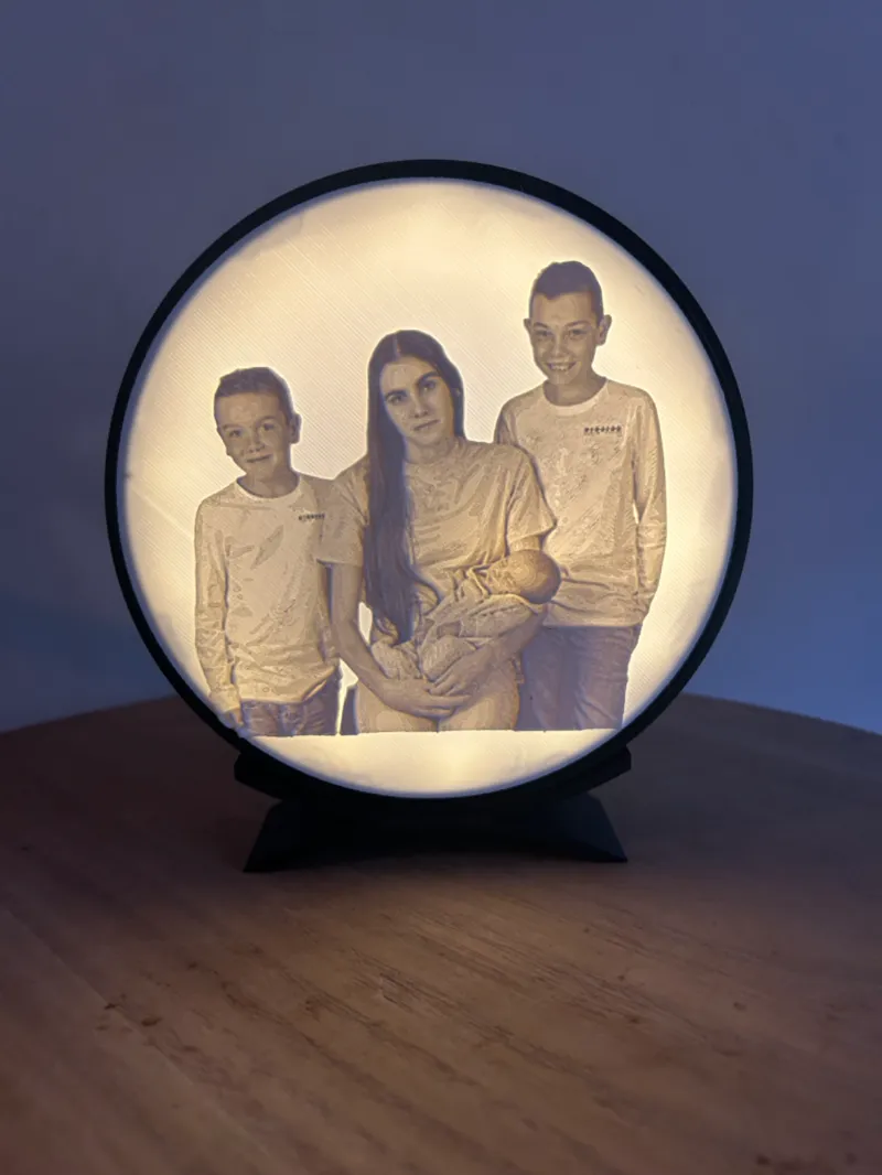 Lightbox Lithophane Round 15cm