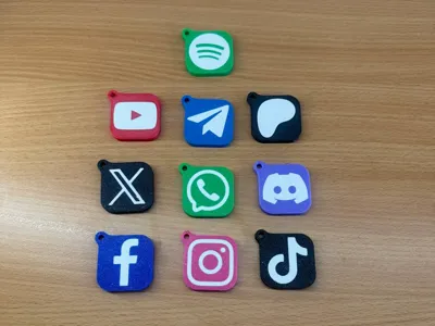 New generation  NFC keychains for social networks