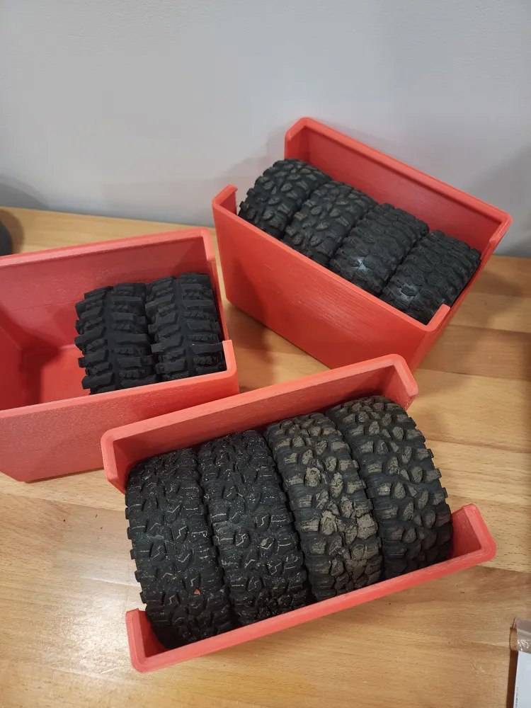 Stackable Tire Model Stackable 1/10 RC Crawler Tire Storage - Free 3D Print Model - MakerWorld