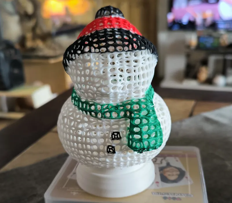 Snowman Lamp for LED Tea light - Make My Lantern