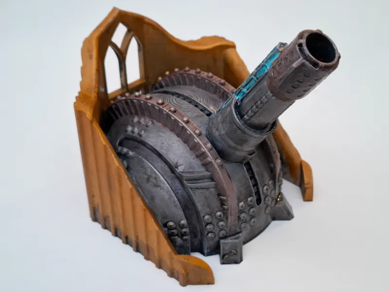 Macro Cannon with Gothic Eagle Facade