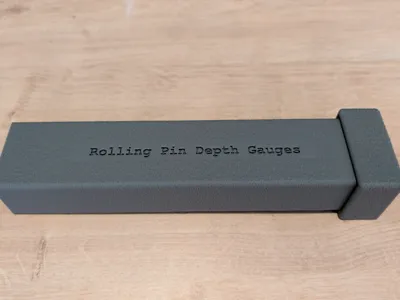 Rolling Pin Depth Gauges and Storage Box