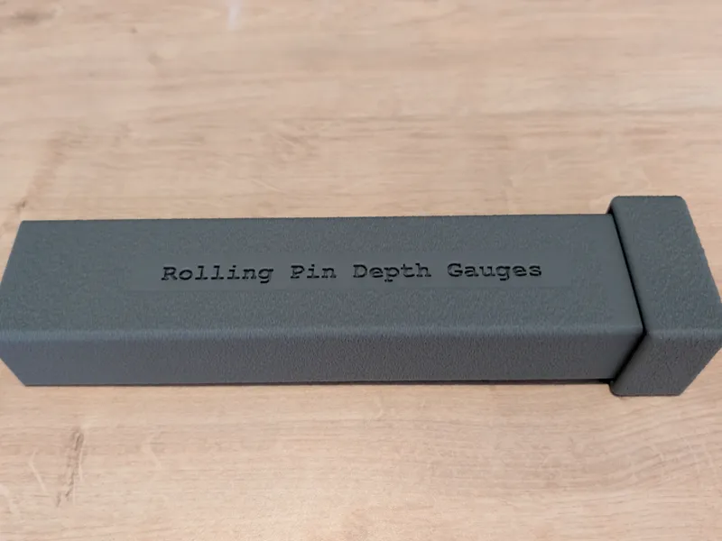 Rolling Pin Depth Gauges and Storage Box
