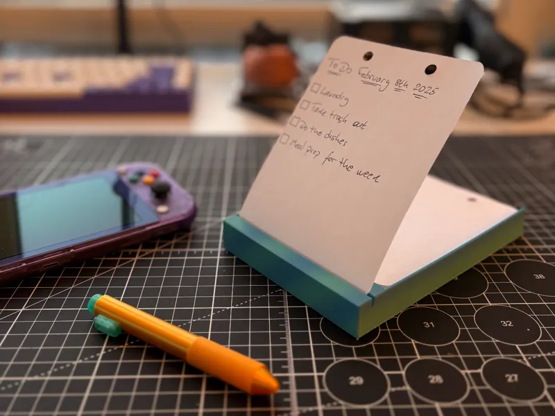 Desk Notepad - A6 or B6 paper size