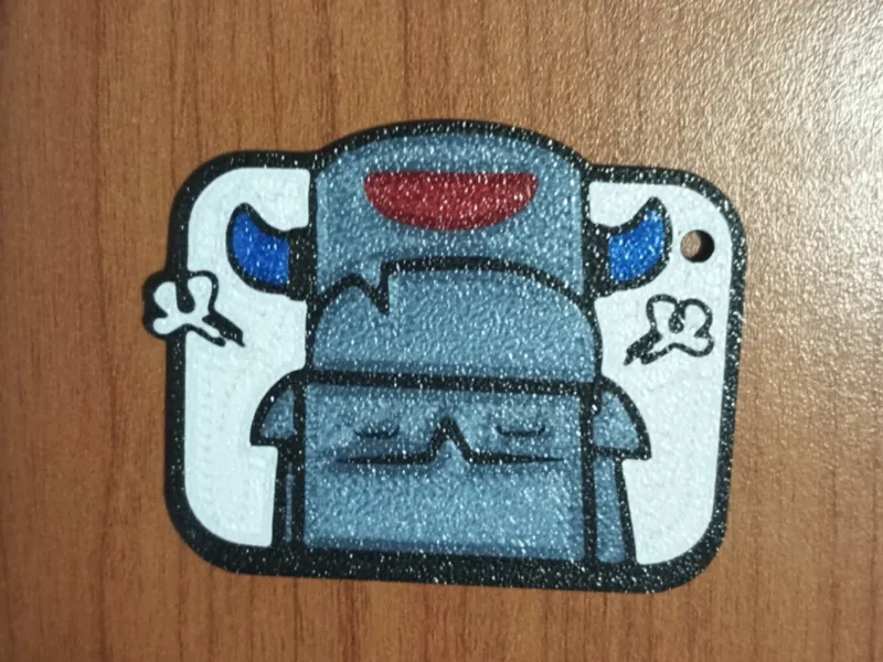Clash Royale  Angry Mini Pekka Emote Keychain