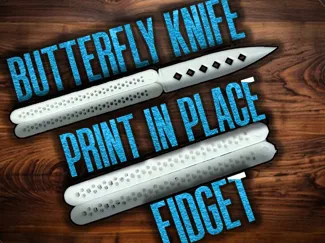 Print in Place Butterfly Knife Fidget