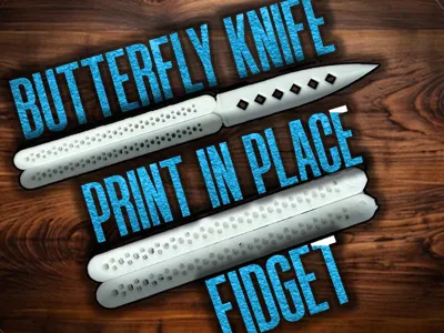 Print in Place Butterfly Knife Fidget