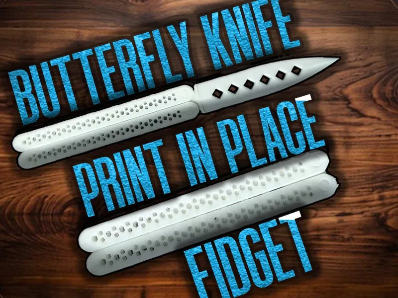 Print in Place Butterfly Knife Fidget