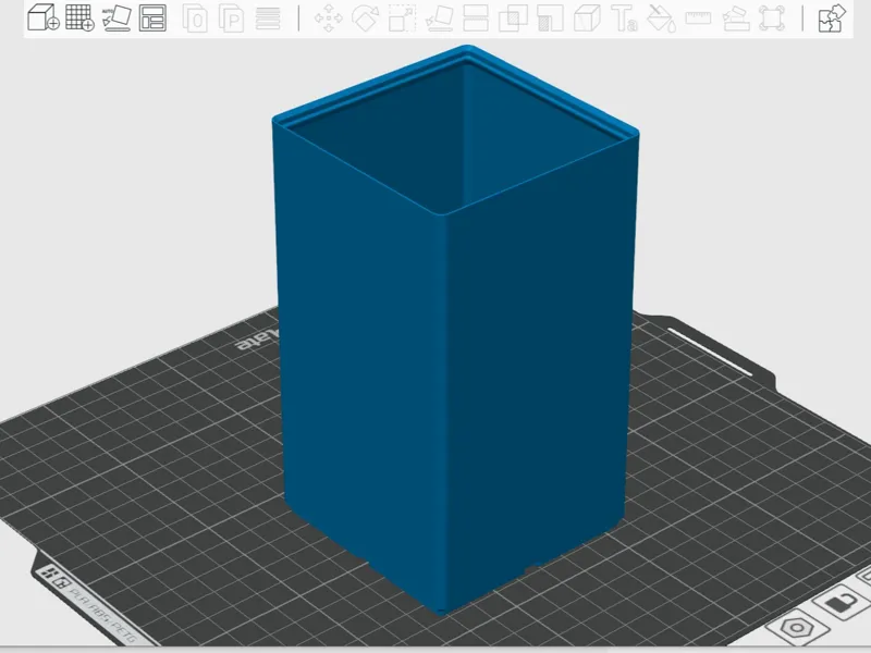 Gridfinity 2x2 Urn Bin, 150mm Tall