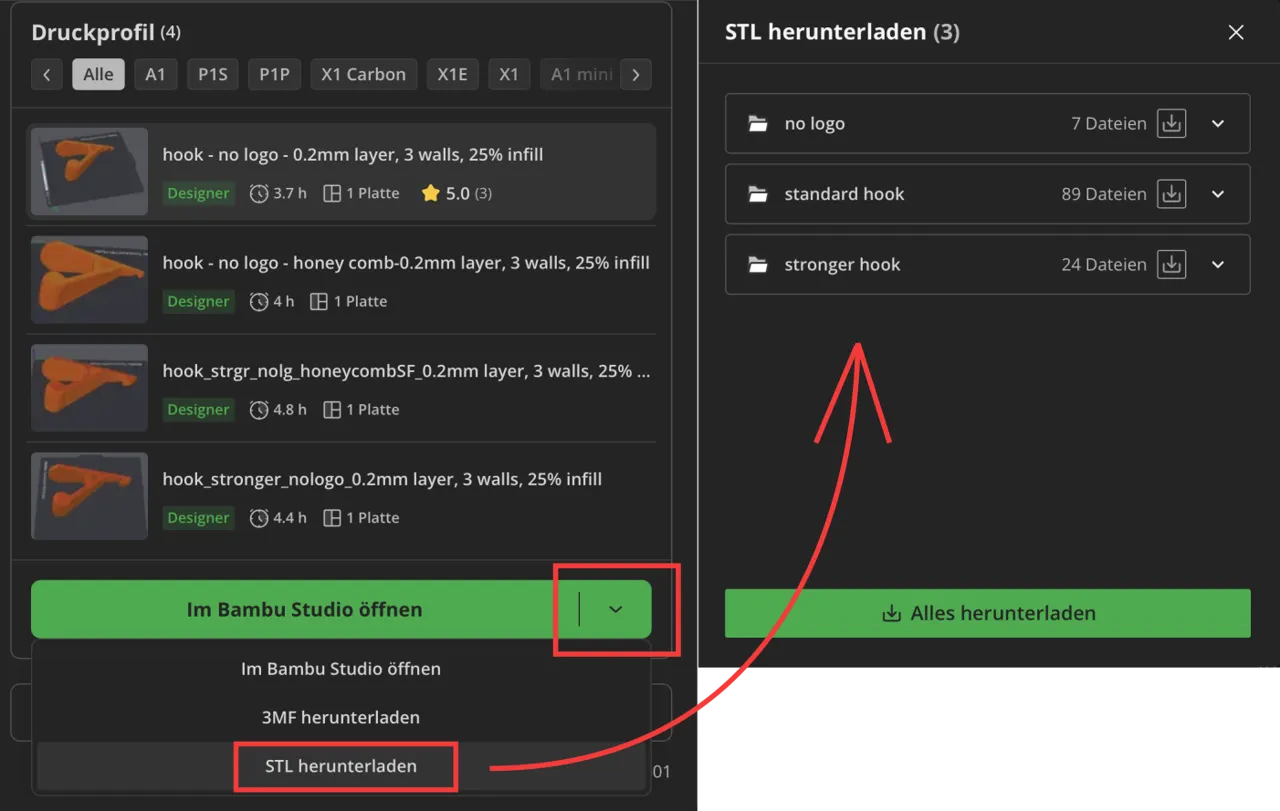 helmet hook (many versions) THE original view 3