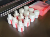 6 coupler caps with base and knob printed with TPU for AMS
