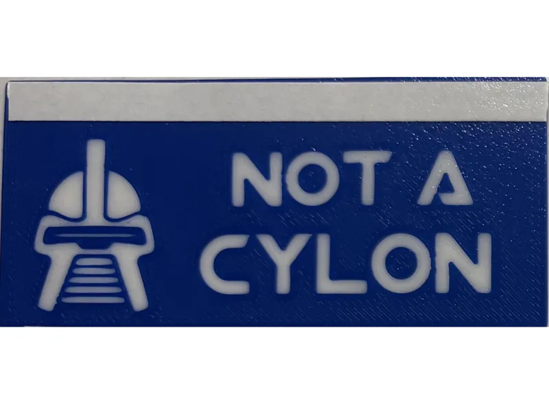 DragonCon 3D printed badge ribbon - Not a Cylon
