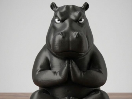 Moody Meditating Hippo