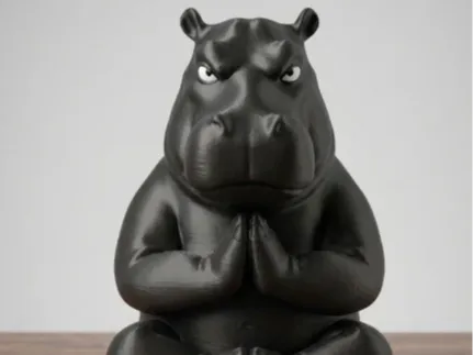 Moody Meditating Hippo