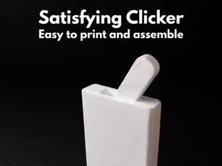 Satisfying lever clicker keychain