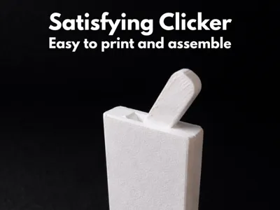 Satisfying lever clicker keychain