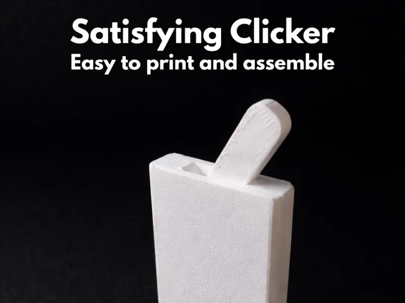 Satisfying lever clicker keychain