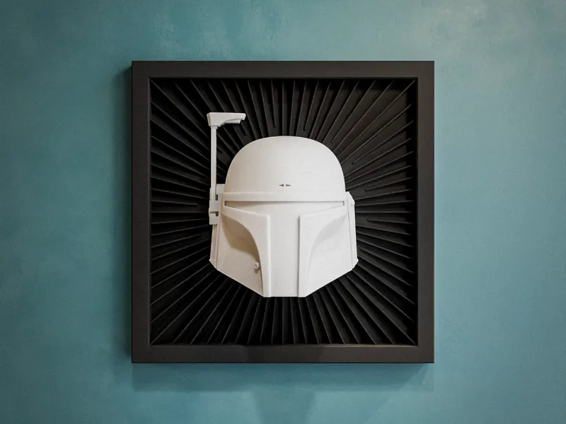 Boba Fett - Star Wars 3D-Wallart - No AMS