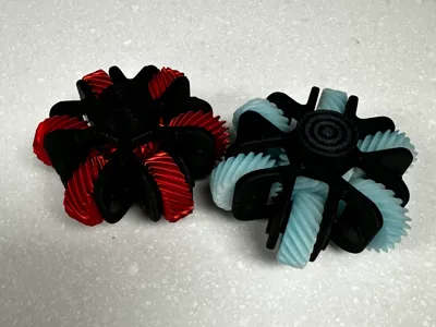 6 Gear fidget spinner updated**