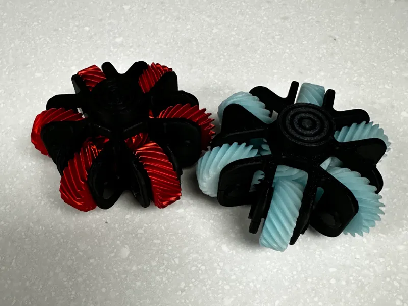 6 Gear fidget spinner updated**