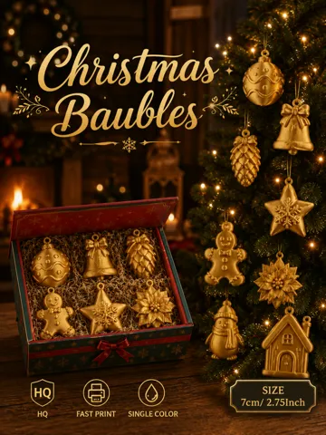 Letrero o emblema decorativo: Christmas Baubles – Part 3 — vista de referencia 2