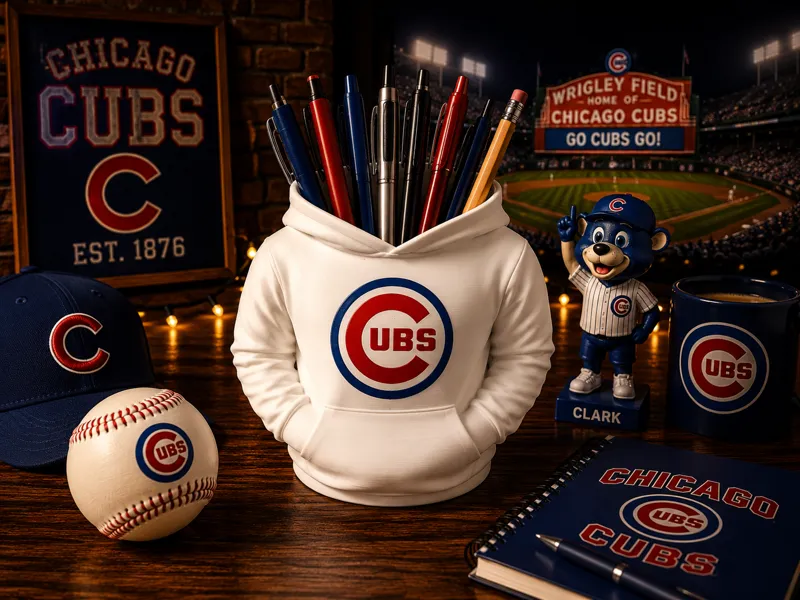 Chicago Cubs Hoodie Pen Holder 