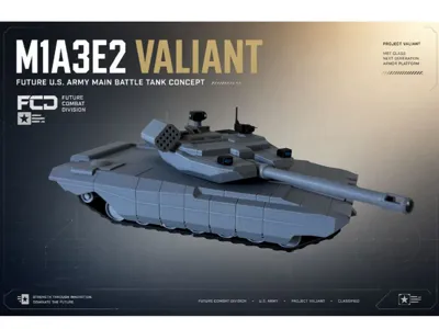 M1A3E2 Valiant concept of US Army main battle tank