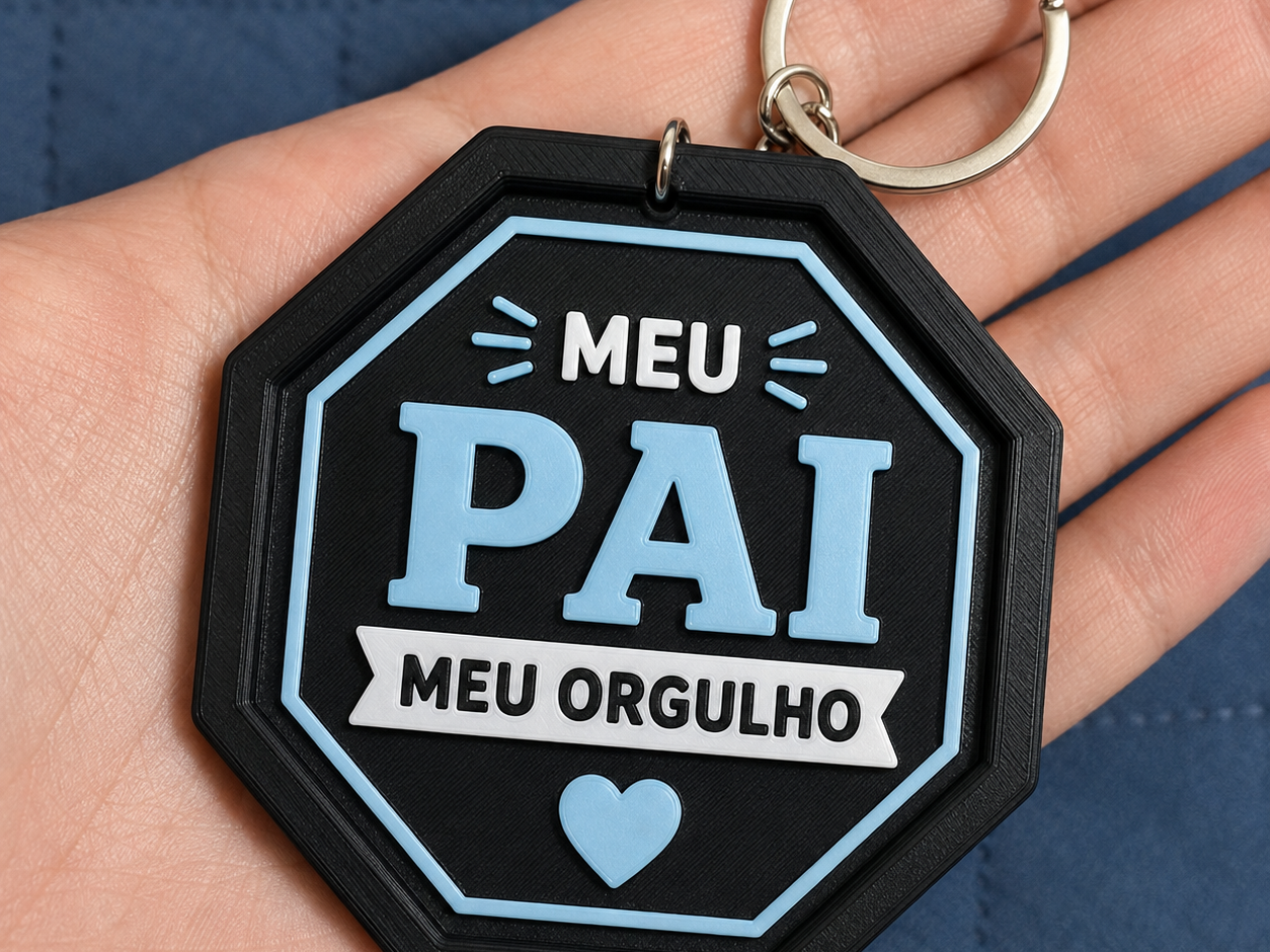 Chaveiro "Meu Pai, Meu Orgulho" - DIA DOS PAIS - 1