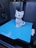 Baby Cat – decorative Voronoi design Sitting