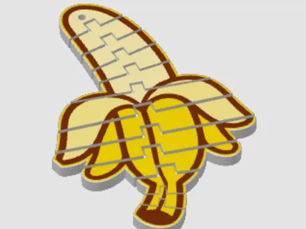 Flexi Banana Keyring