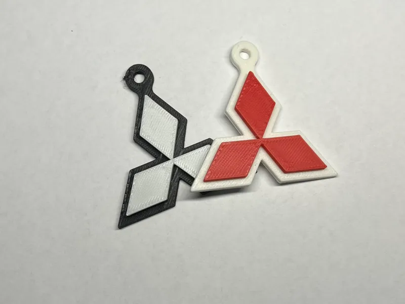Mitsubishi keychain Dual Color NO AMS Needed