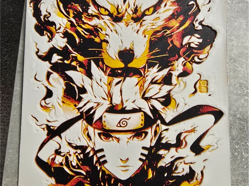 Tela cromatica Naruto e Kurama