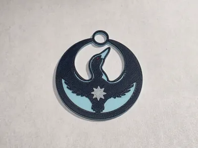 Minnesota Rebel Loon Keychain