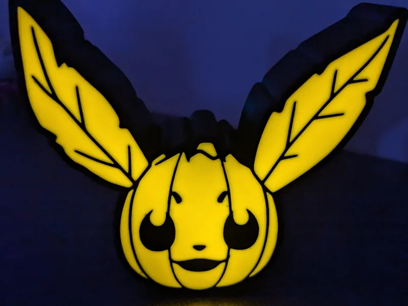 Eevee Lightbox pumpkin