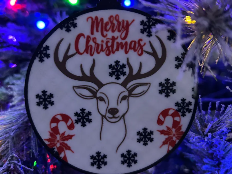 Deer Christmas ornament