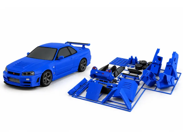 GT-R R34 Mini "Kit Card" - A1 Mini, No Glue