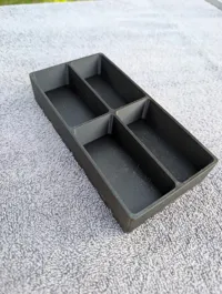 Large 4 Pocket Horizontal Tray 3.25" x 6.500"